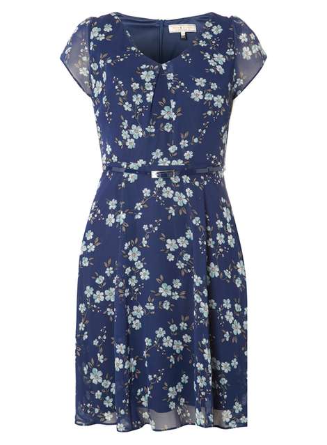 Billie and blossom grey floral clearance dress